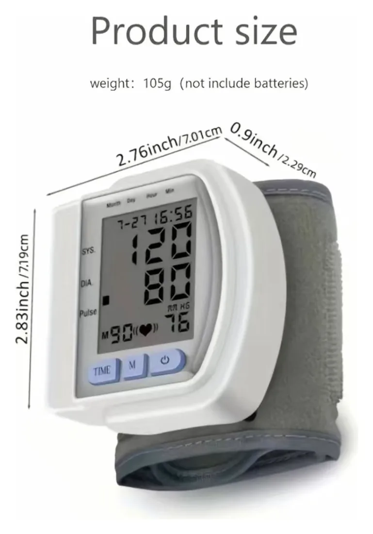 Digital Wrist Blood Pressure Monitor CK-102S — image 3 of 5