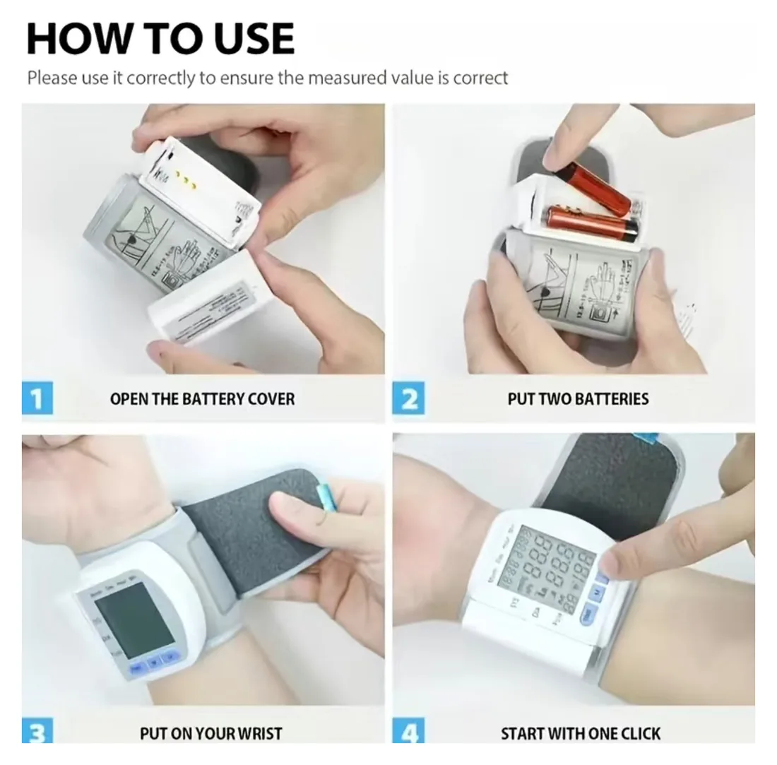 Digital Wrist Blood Pressure Monitor CK-102S — image 5 of 5