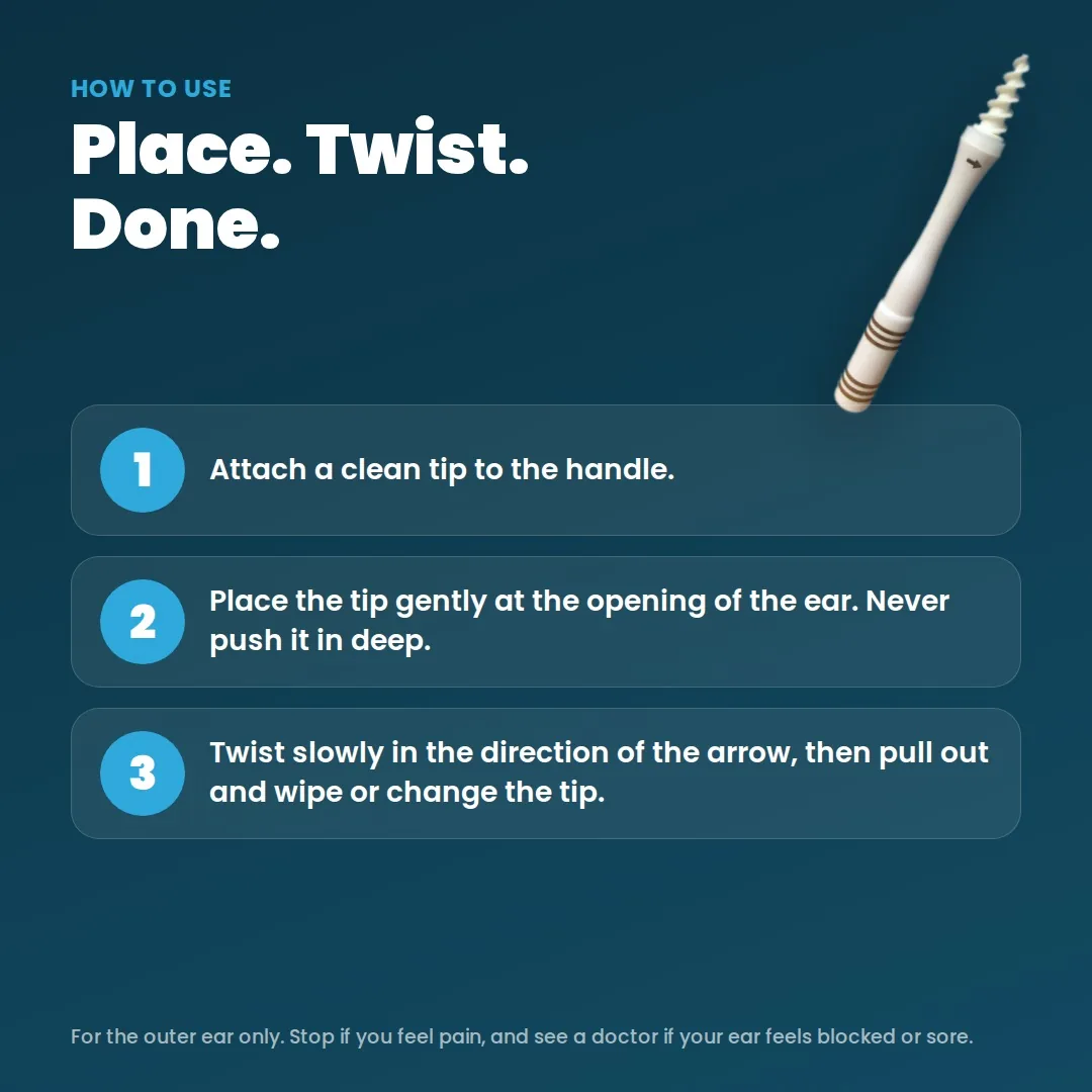 Spiral Earwax Remover Tool with Soft Twist Tip — image 5 of 6