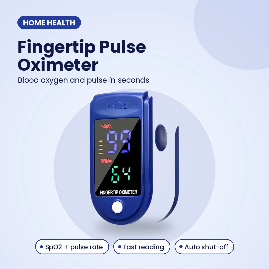 Fingertip Pulse Oximeter LK87 – Blood Oxygen (SpO2) & Pulse Rate Monitor — image 1 of 5