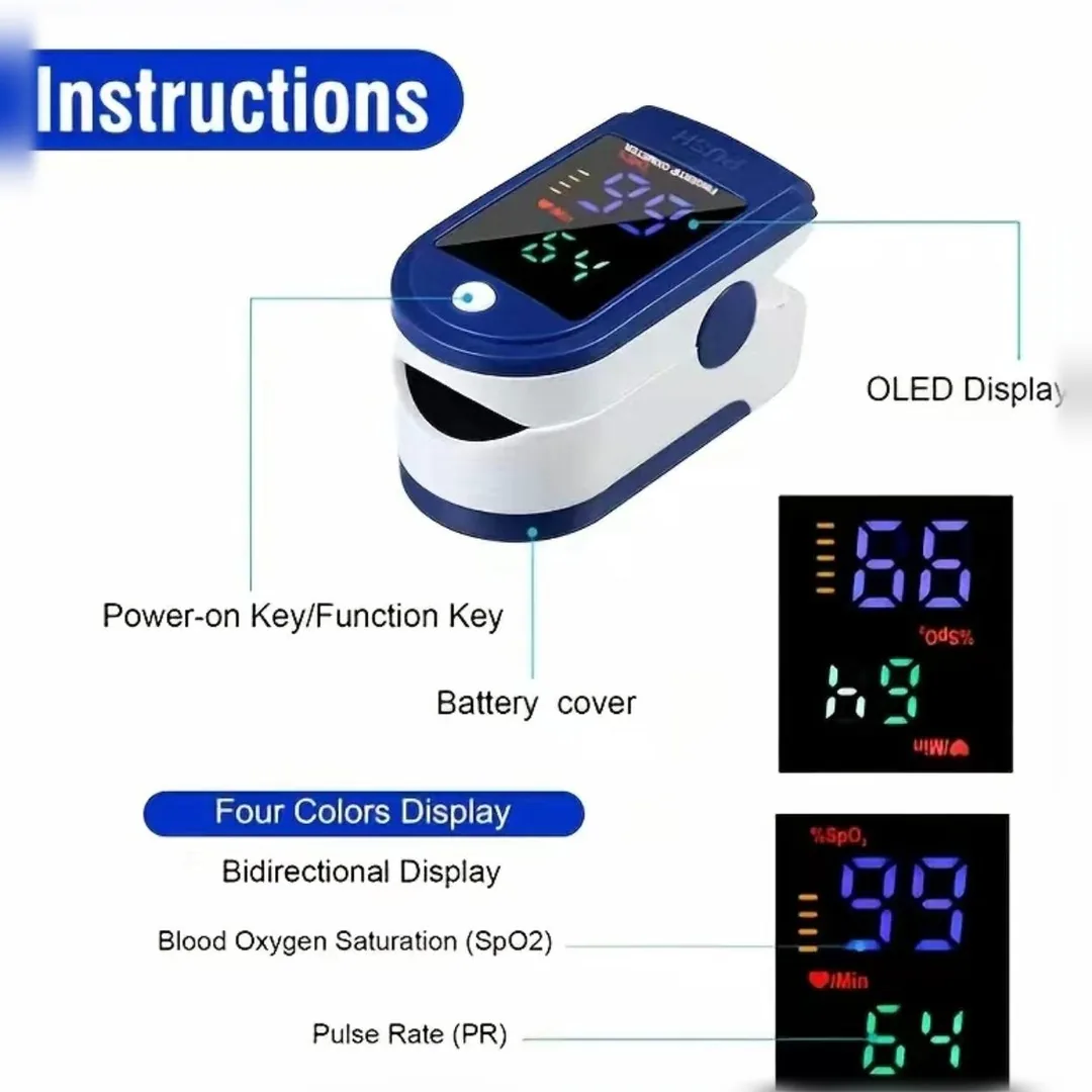 Fingertip Pulse Oximeter LK87 – Blood Oxygen (SpO2) & Pulse Rate Monitor — image 5 of 5